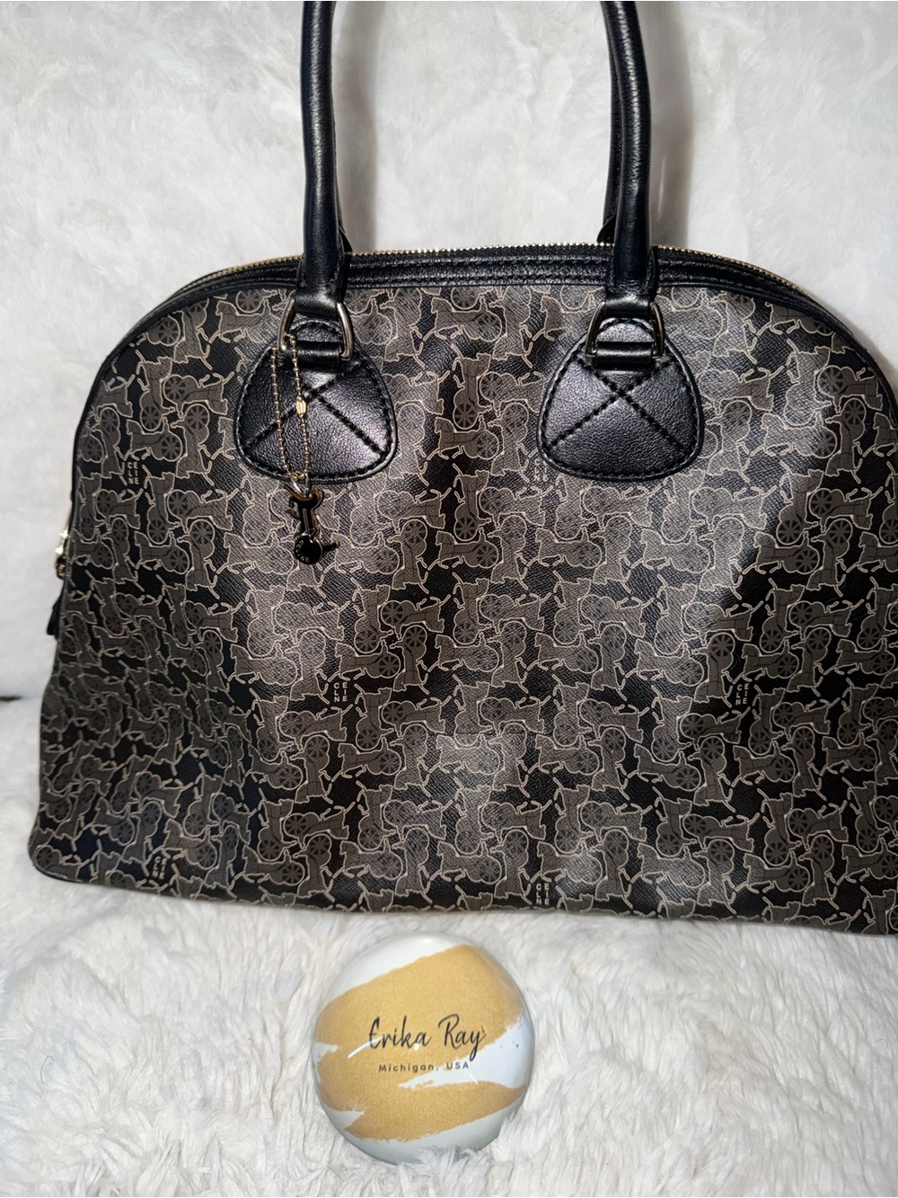 Celine Logo Coated Canvas Tote Bag- BEAUTIFUL CONDITION - Picture 4 of 16